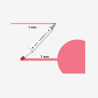 Marker skech art dvostrani 121 Fluo Coral Red