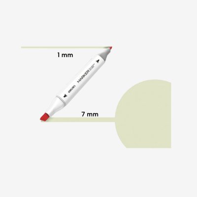 Marker skech art dvostrani 163 Bice Green