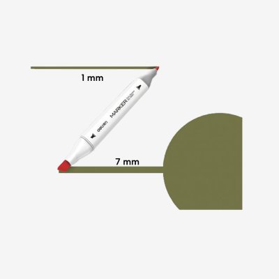 Marker skech art dvostrani 42 Bronze Green