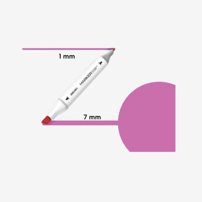 Marker skech art dvostrani 125 Fluo Pink