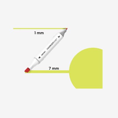 Marker skech art dvostrani 123 Fluorescent Yellow