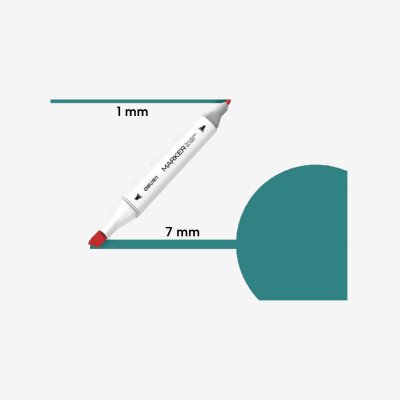 Marker skech art dvostrani 53 Tirkizno Zelena