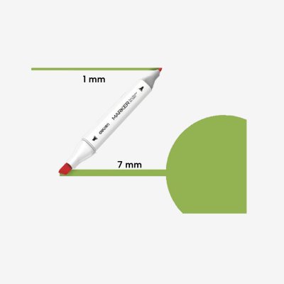 Marker skech art dvostrani 48 Yellow green