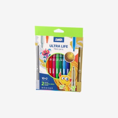 Junior flomasteri ultra life 10 + 2