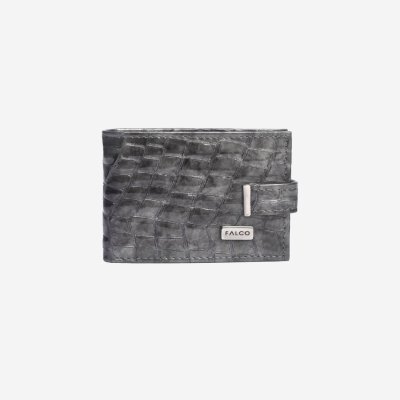 Falco ženska futrola za kartice - Sivi kroko lak