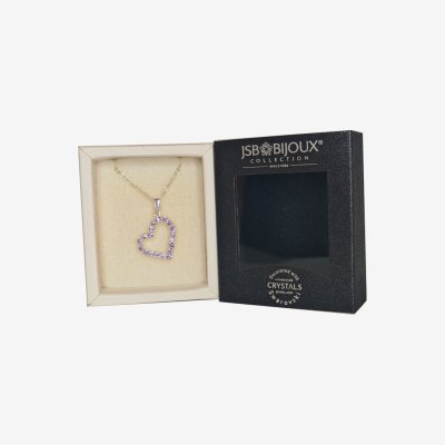 Ogrlica sa Swarovski kristalom - Srce mini kristali