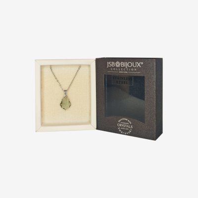 Ogrlica sa Swarovski kristalom - Zeleni kristal