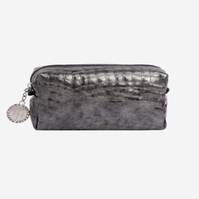 Ženski neseser - Sivi kroko lak