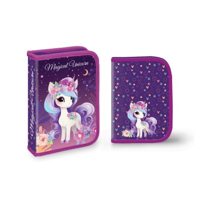 Puna jednodelna pernica sa dva flepa - Magical Unicorn