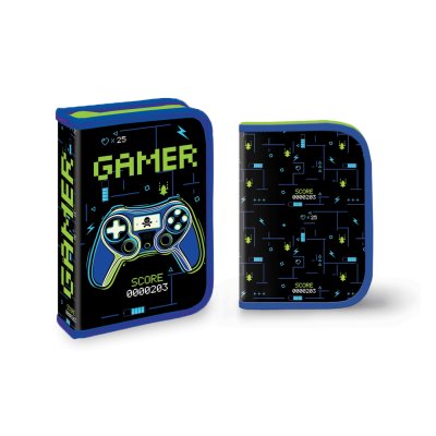 Puna jednodelna pernica sa dva flepa - Gamer