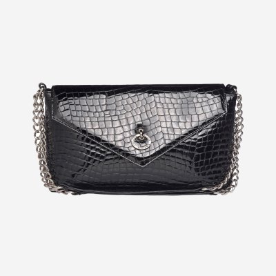 Falco ženska torba - Crna kroko lak