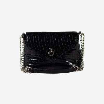 Falco ženska torba - Crna kroko lak