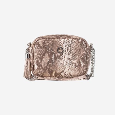 Falco ženska torba - Bež/Zlatno - zmija