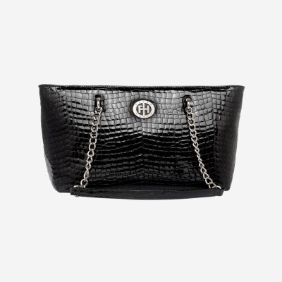 Falco ženska torba - Crna kroko lak