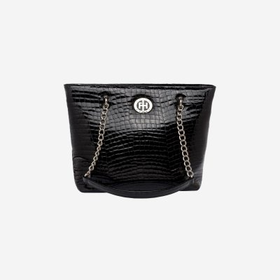 Falco ženska torba - Crna kroko lak