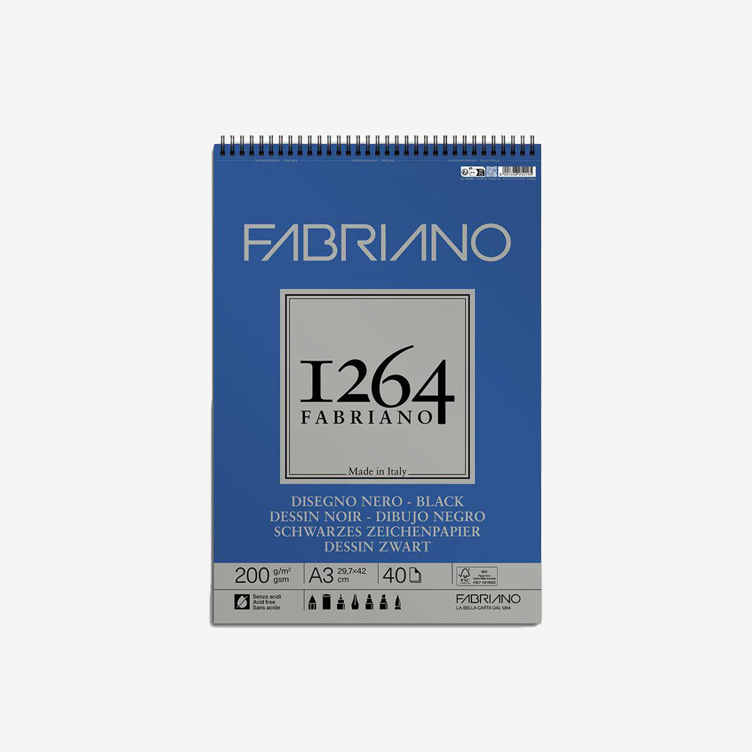 Blok za crtanje BlackDrawing spirala A5, 200g, 20 lista