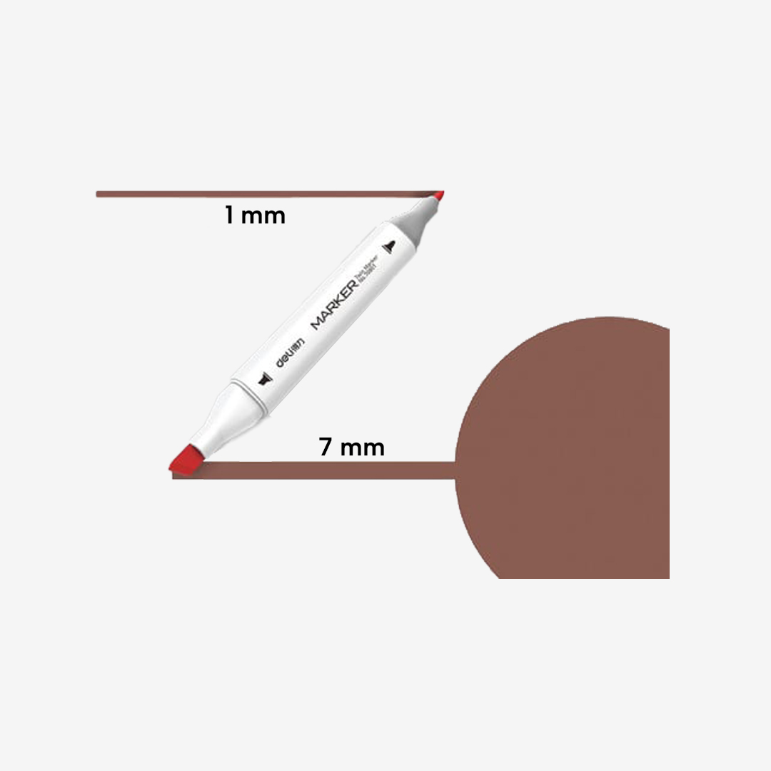 Marker skech art dvostrani 91 Hrast Braon