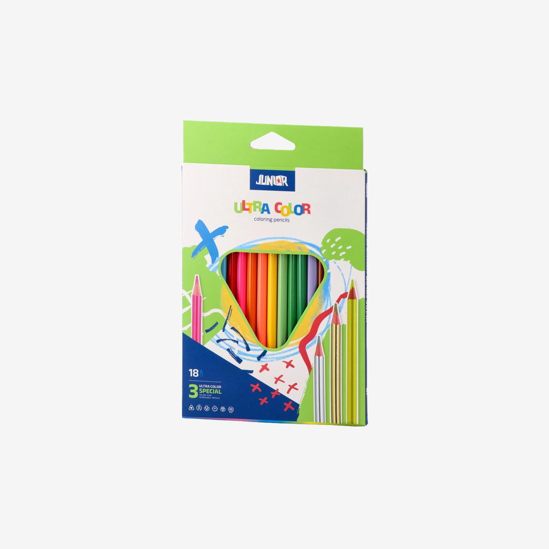 Drvene bojice Junior Ultra color 15 + 3