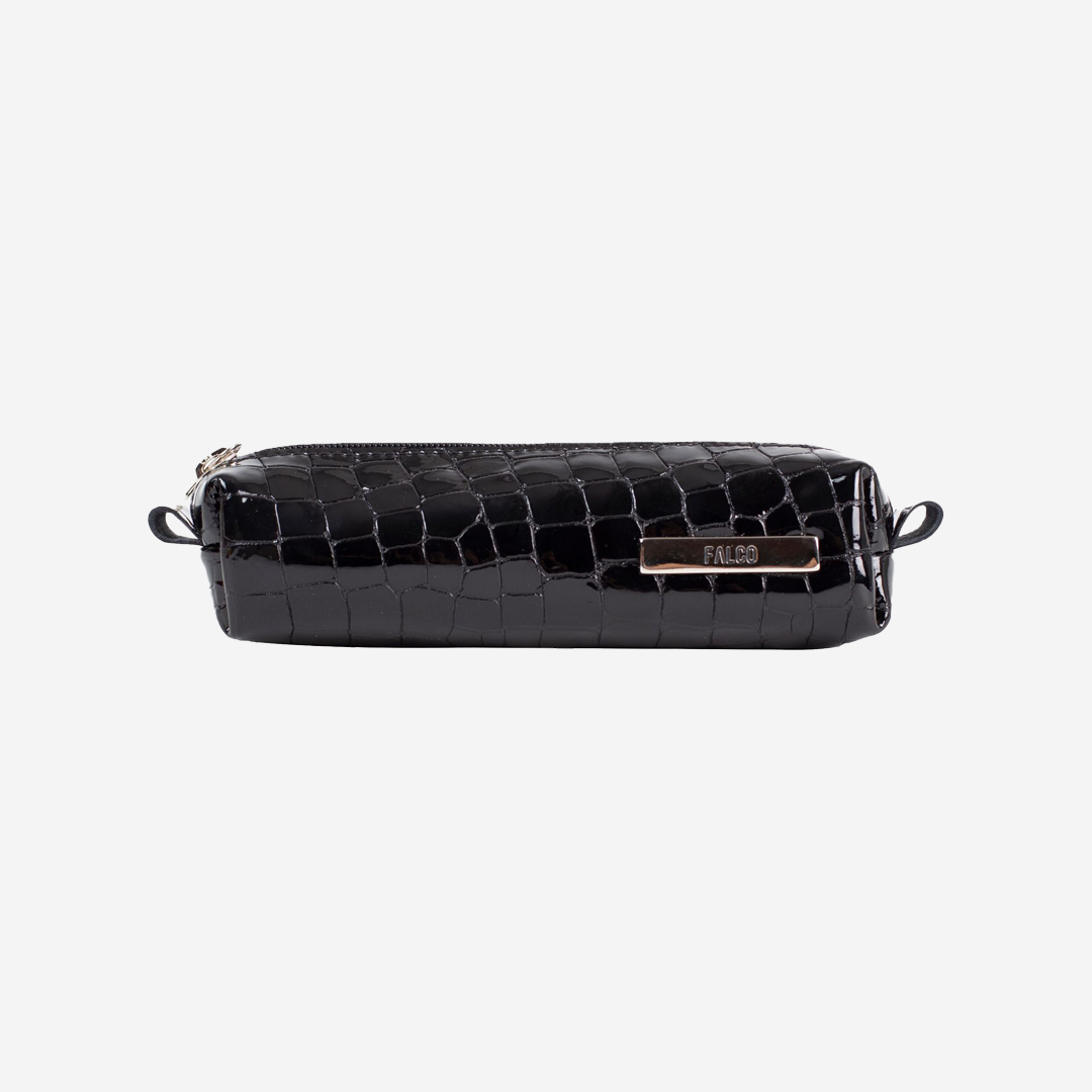 Falco ženska futrola za olovke - Crna kroko lak