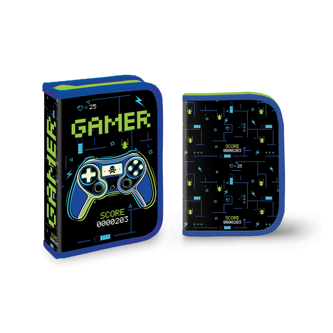 Puna jednodelna pernica sa dva flepa - Gamer