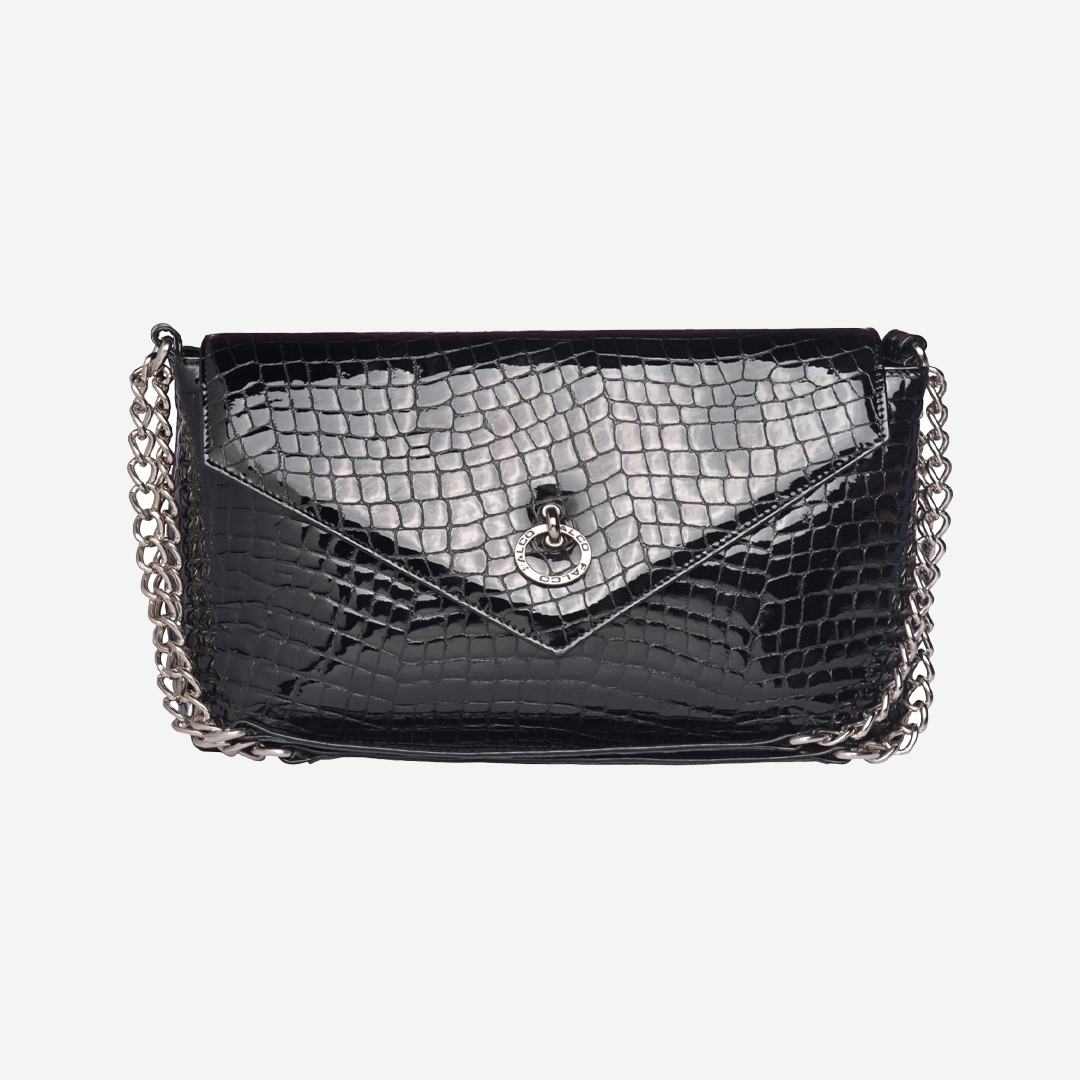 Falco ženska torba - Crna kroko lak