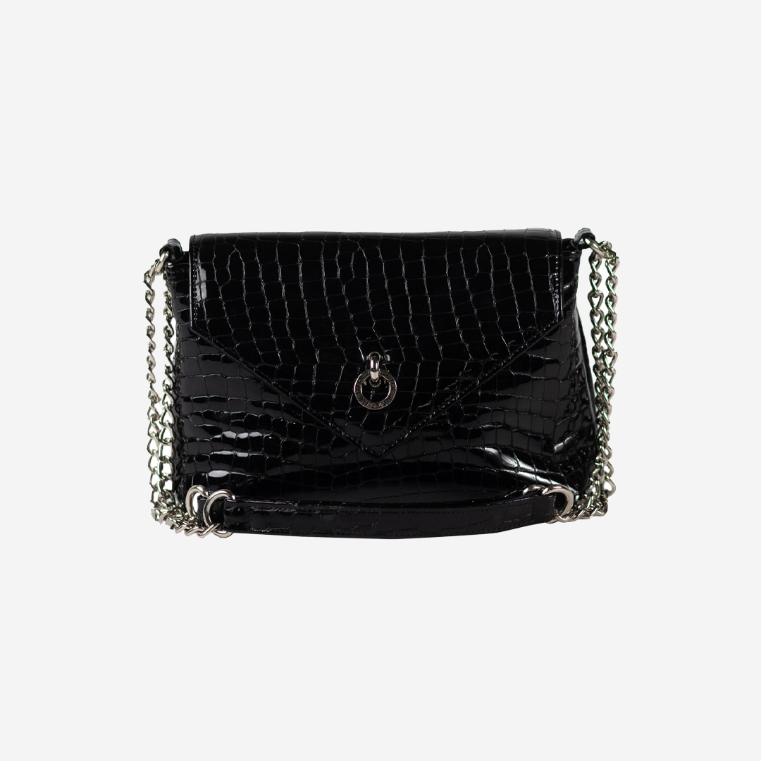 Falco ženska torba - Crna kroko lak