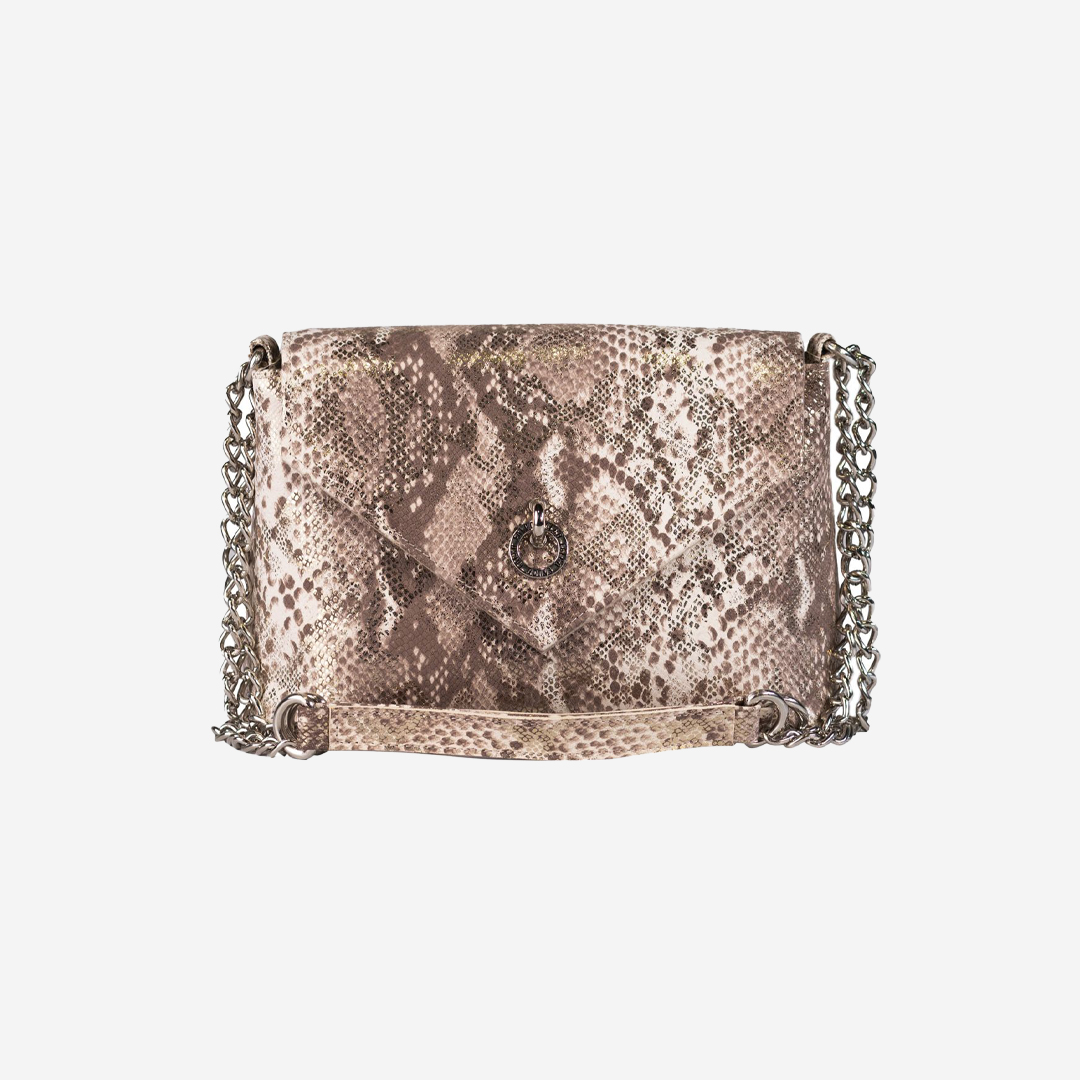 Falco ženska torba - Bež/Zlatno - zmija