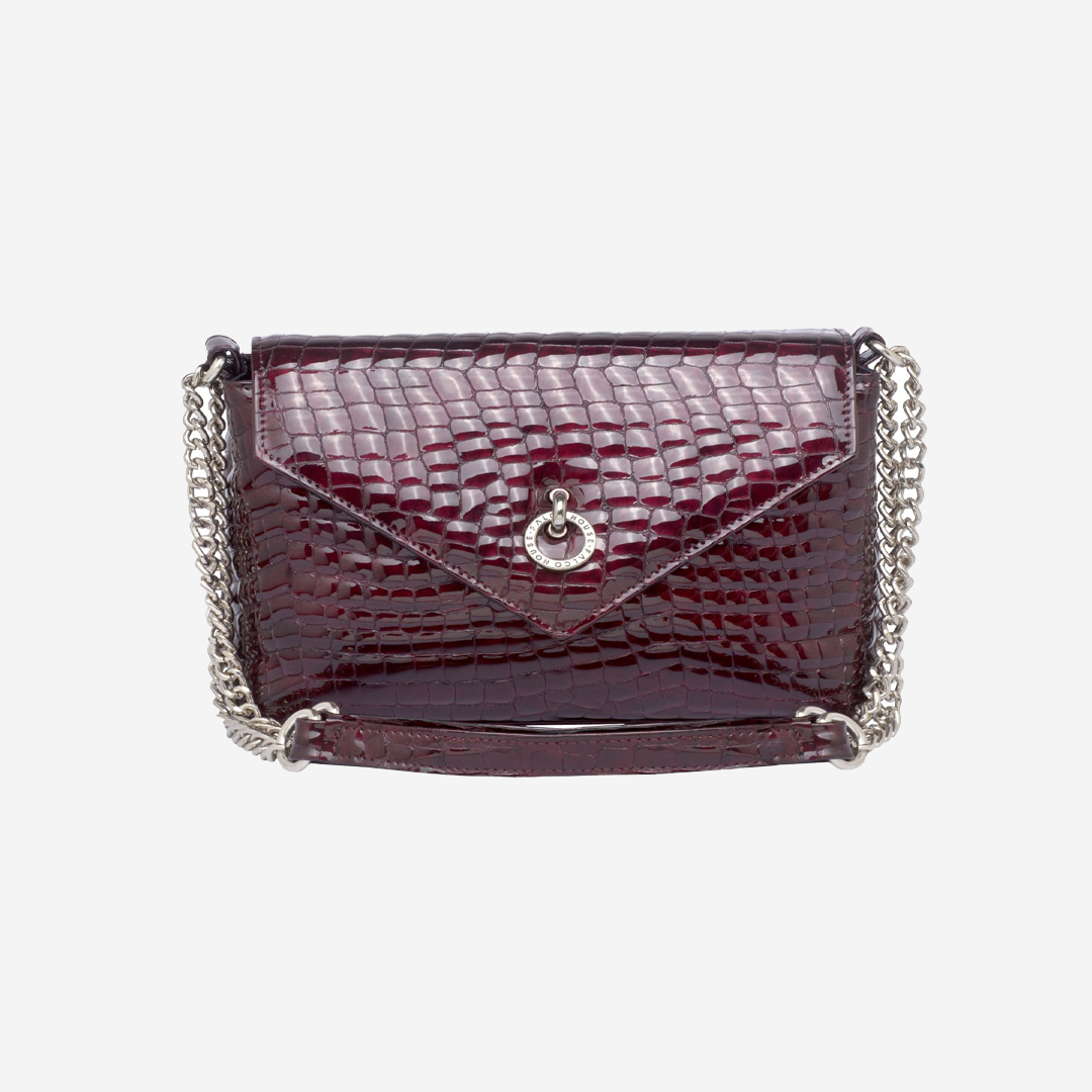 Falco ženska torba - Bordo kroko lak
