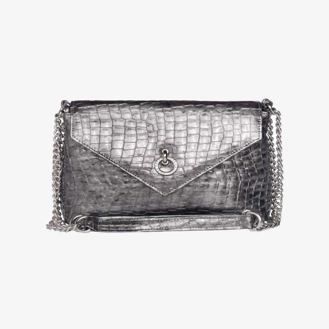 Falco ženska torba - Sivi kroko lak