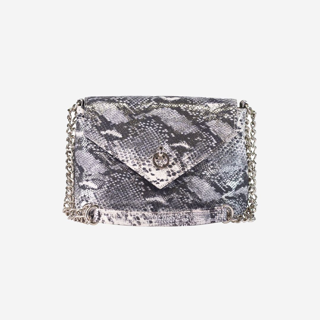 Falco ženska torba - Srebro/Siva - zmija